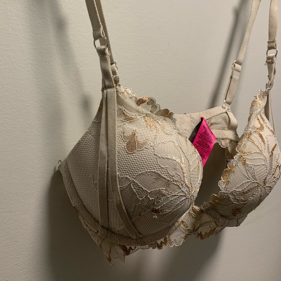 gold and white push up bra - Picture 7 of 9